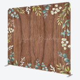 Lofaris Wooden Plants Sweet Wedding Square Tension Backdrop